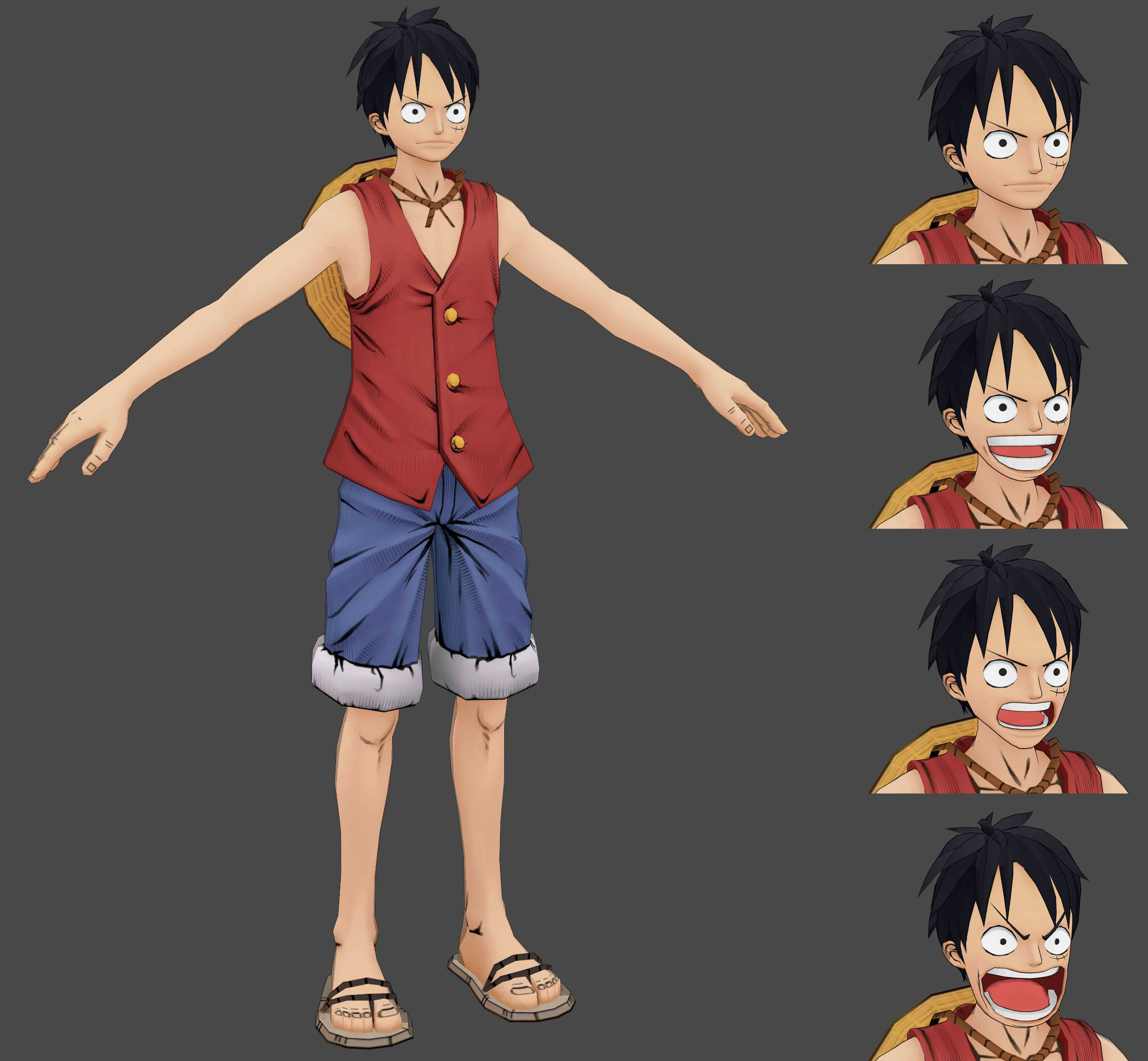 One Piece - Luffy redraw by Loox-Ld on DeviantArt