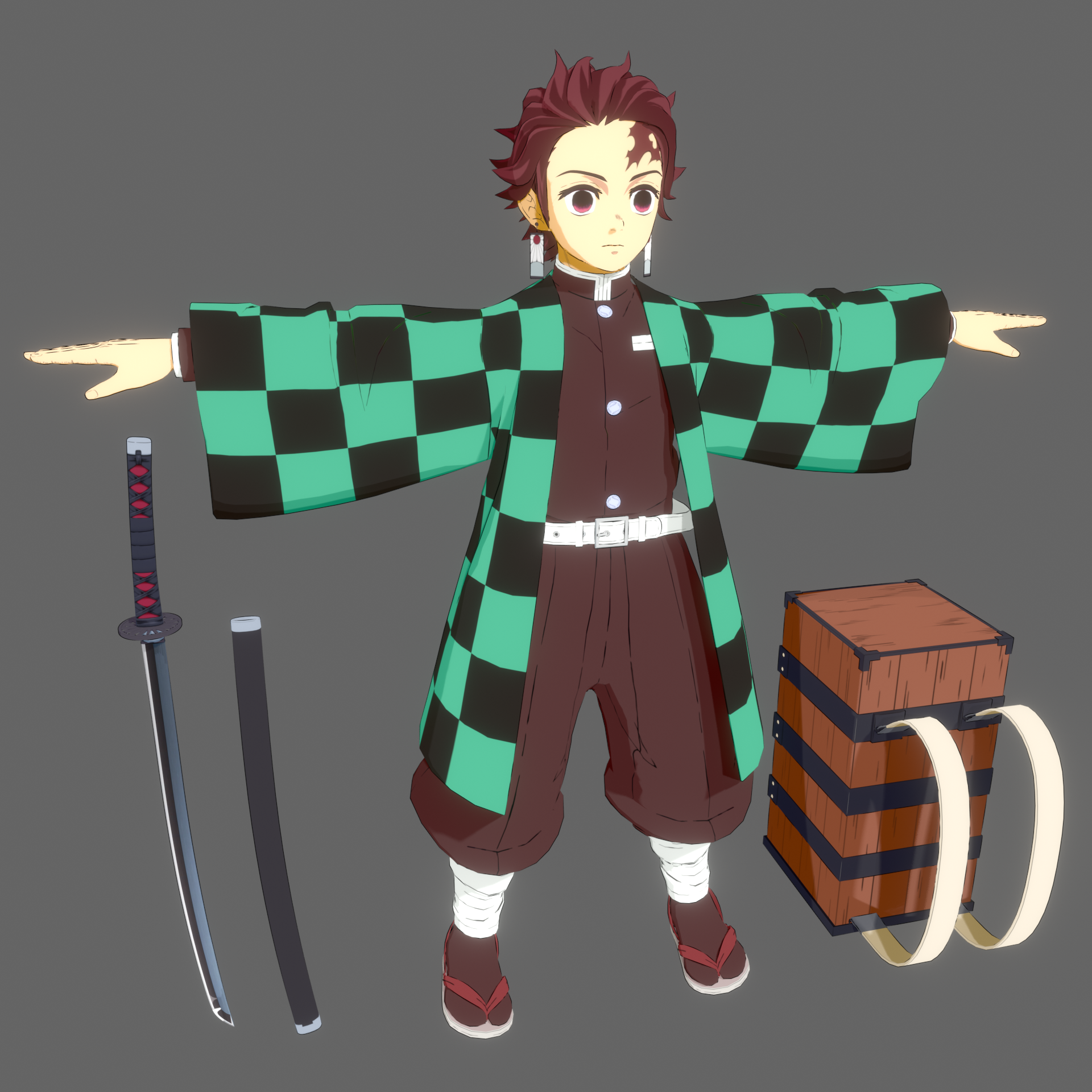 3D file Tanjiro - Kimetsu no Yaiba・3D printable model to download