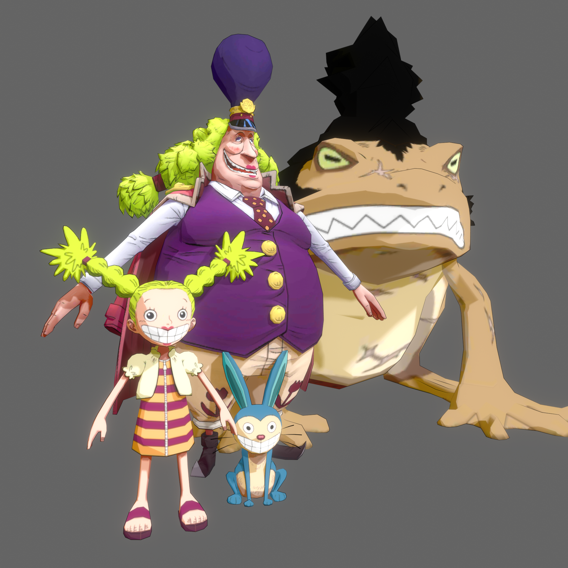 One Piece - Kokoro, Yokozuna, Chimney & Gonbe