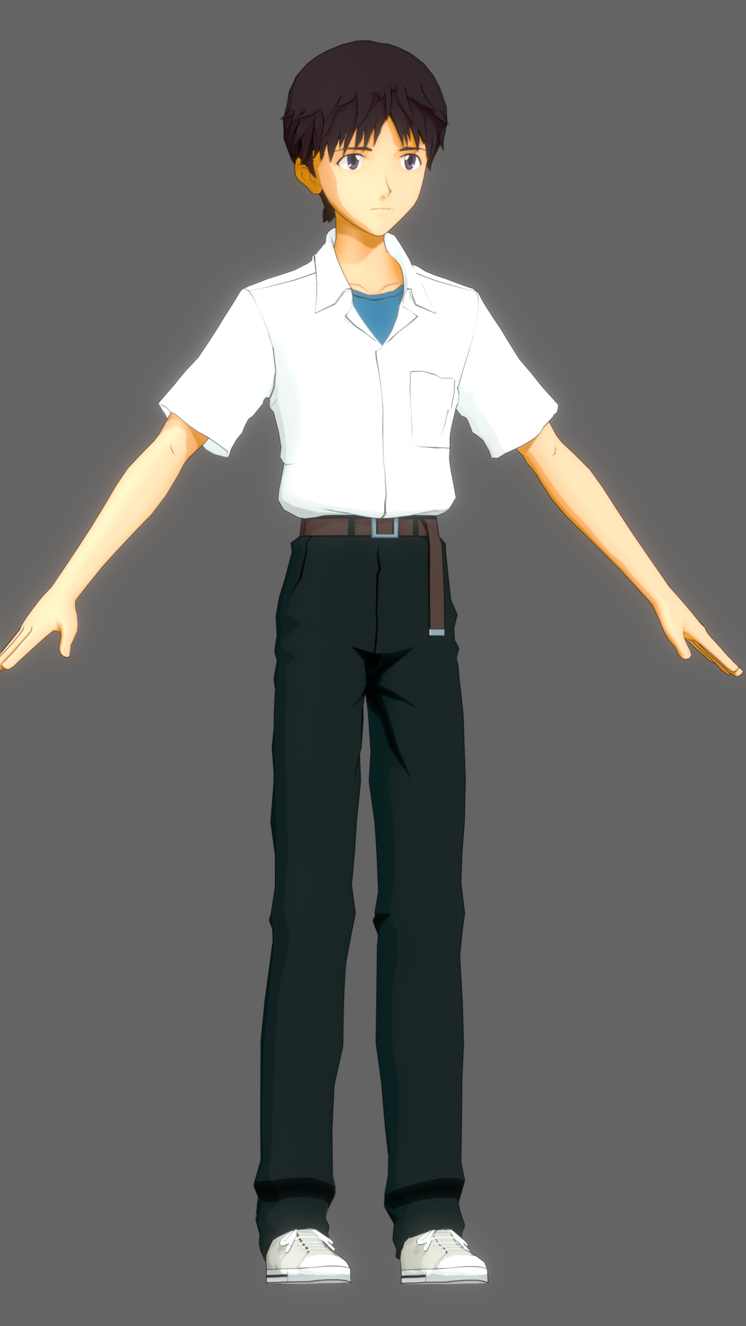 Evangelion Battlefields - Shinji (02) XPS/GLTF by o-DV89-o on DeviantArt