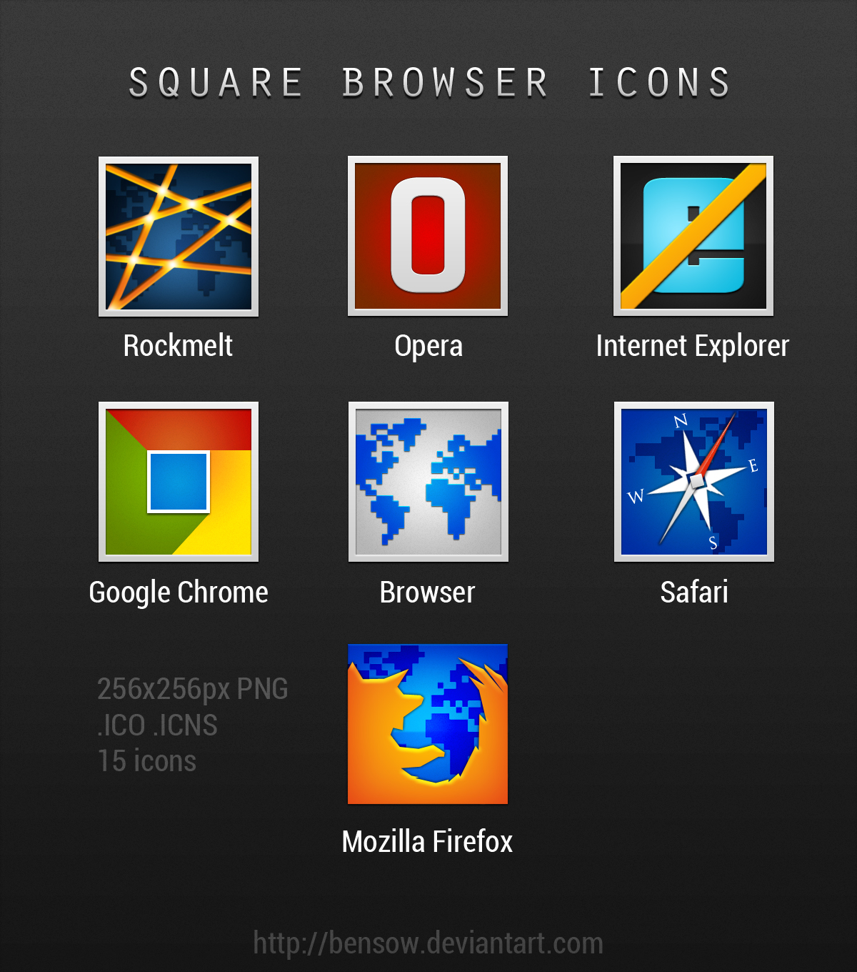 Square Browser Icons