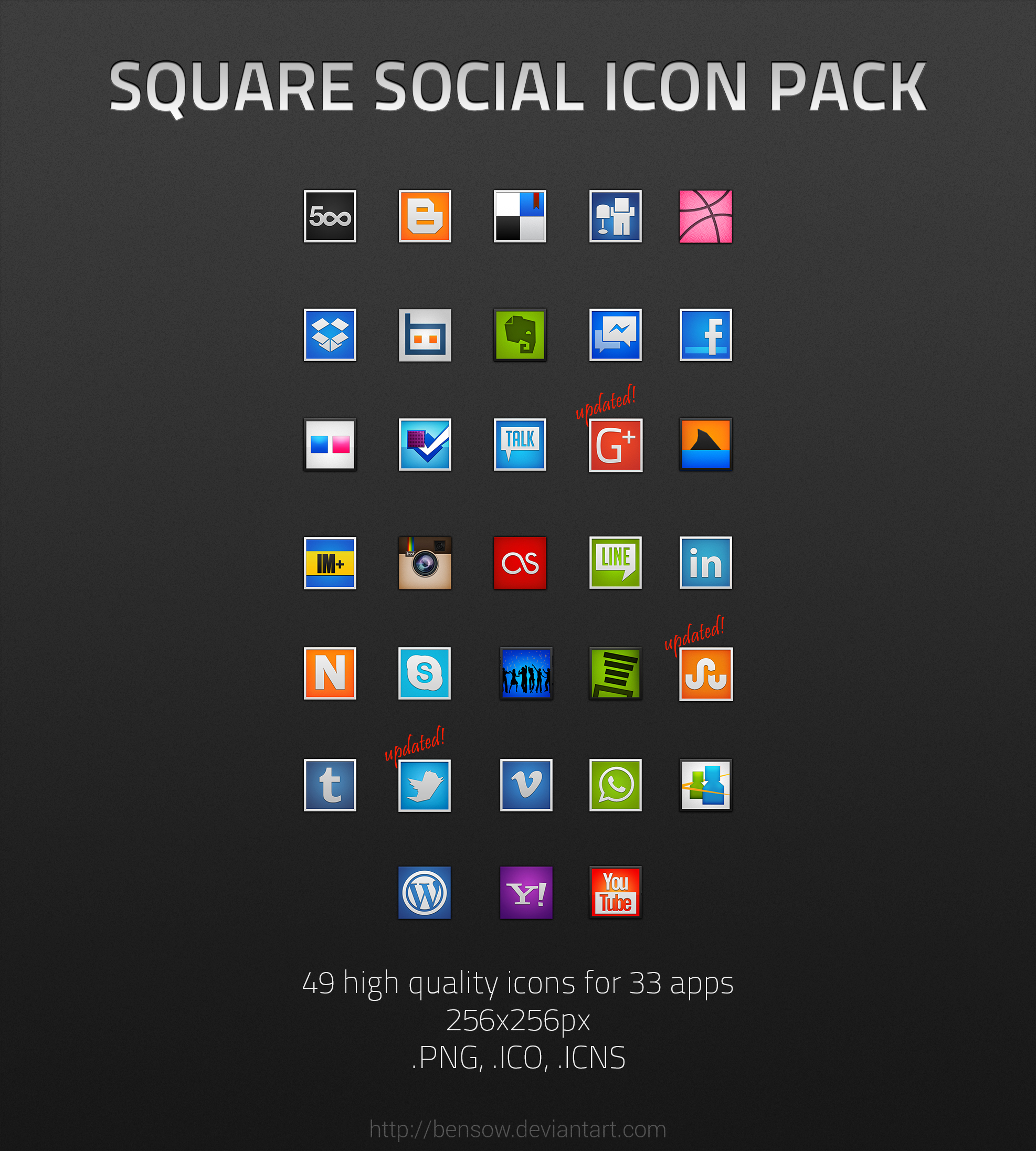 Square Social Icon Pack