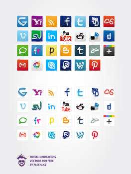 Social media icons 2012 update