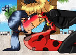 Ladybug and Cat Noir Kiss