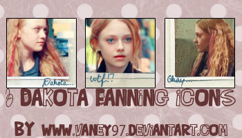 3 Dakota Fanning Icons -Set1-