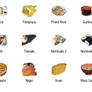 Japanese Cuisine Icons