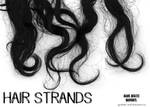 BRUSHES: Hair strands by agosbeatle-stock