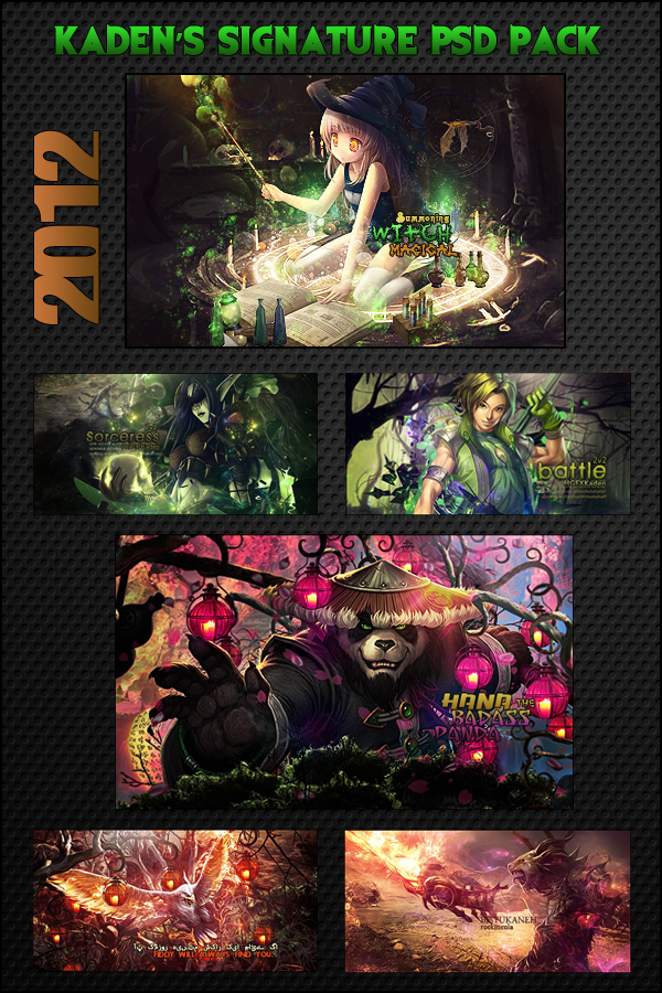 Signature PSD Pack by Rockincola on DeviantArt
