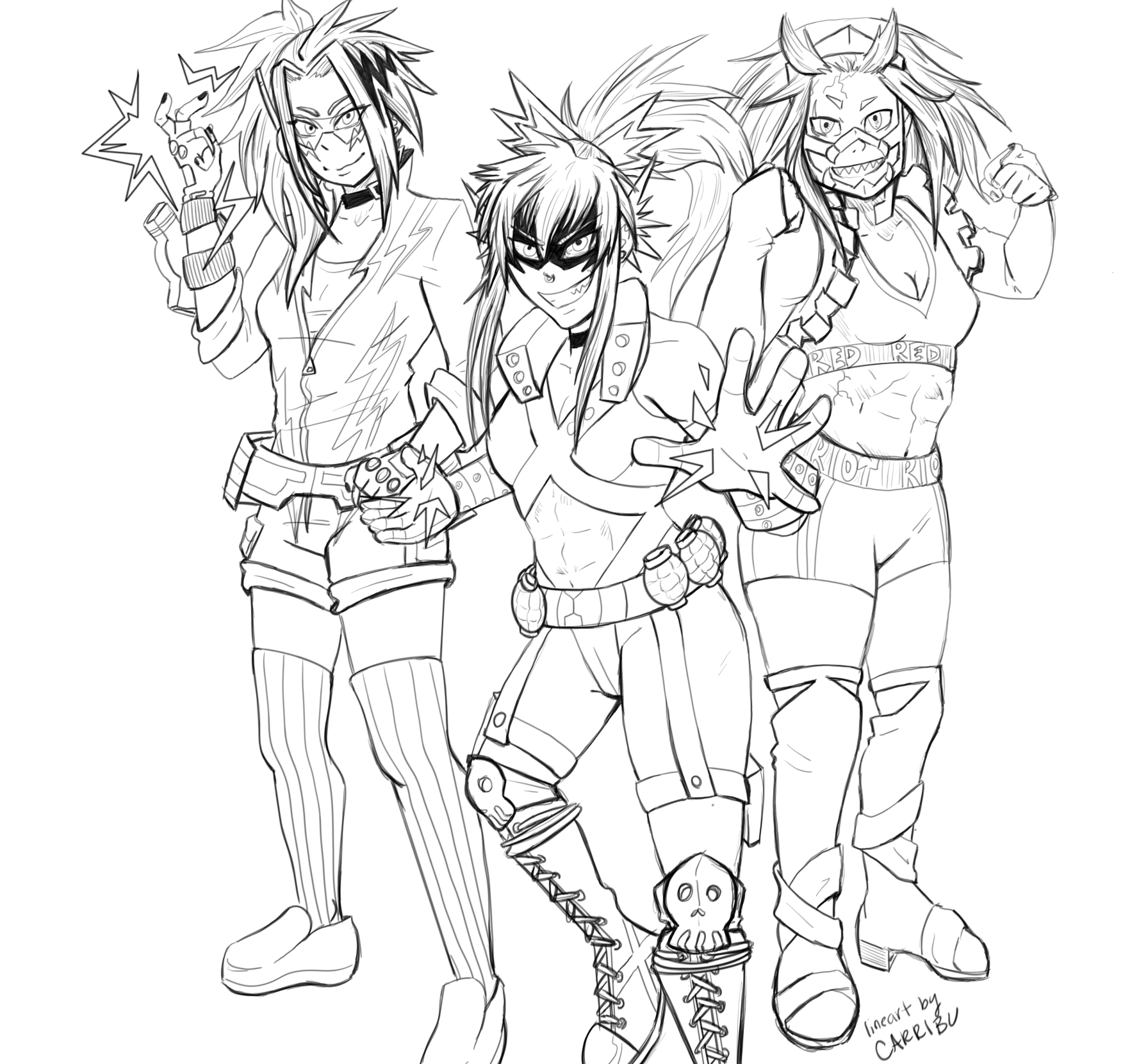 Bnha Coloring Pages Denki Coloring Pages
