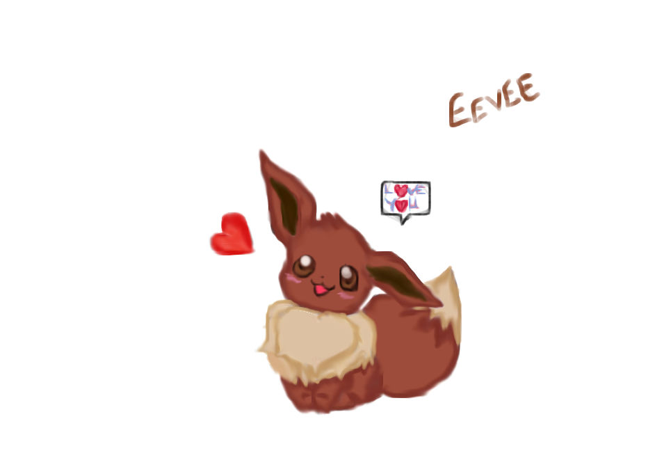 Eevee for Kitty by AruruusLuna on DeviantArt