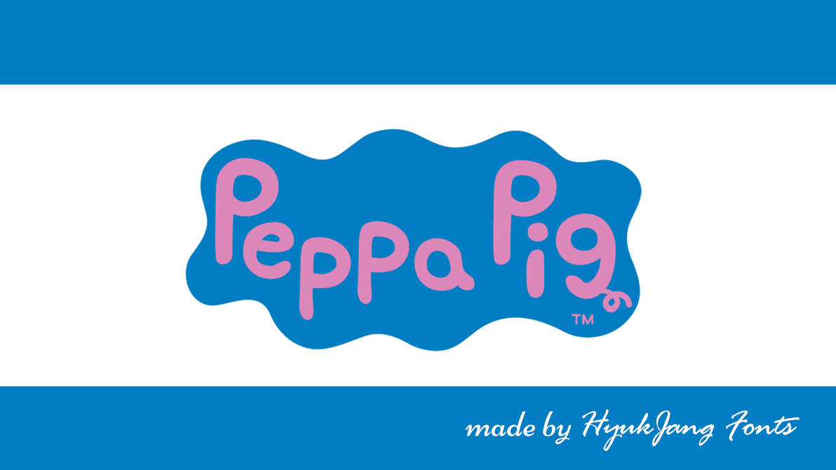 Peppa Pig Font Package by HyukJang on DeviantArt