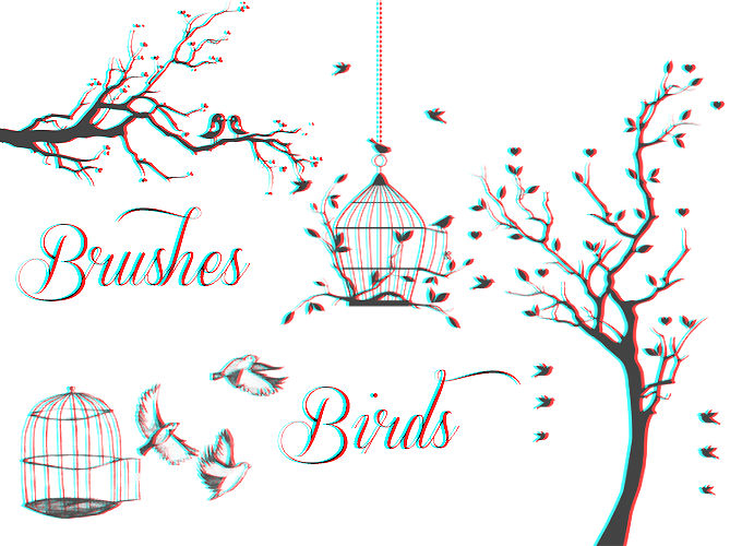 Brushes Birds by PamelaCristina25 on DeviantArt