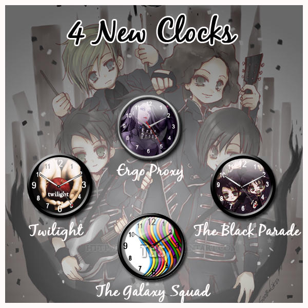Four new sidebar clocks by SoftPurple on DeviantArt