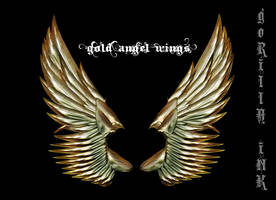 Gold Angel Wings