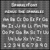 Sparkly Font minus sparkles by SparklyDest