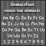 Sparkly Font minus sparkles