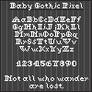 Baby Gothic Font