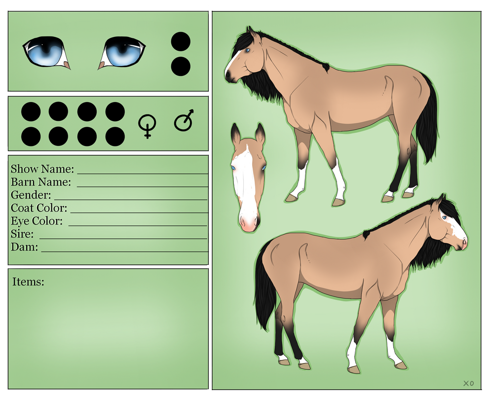 PTU Horse Ref Sheet by fidgetyflower on DeviantArt