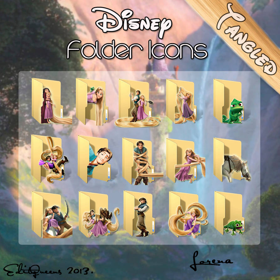 Disney Folder Icons - Tangled by EditQeens on DeviantArt