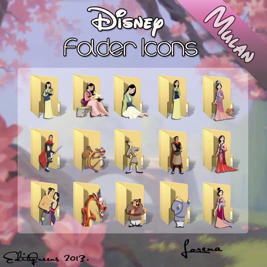 Disney Folder Icons - Mulan by EditQeens on DeviantArt