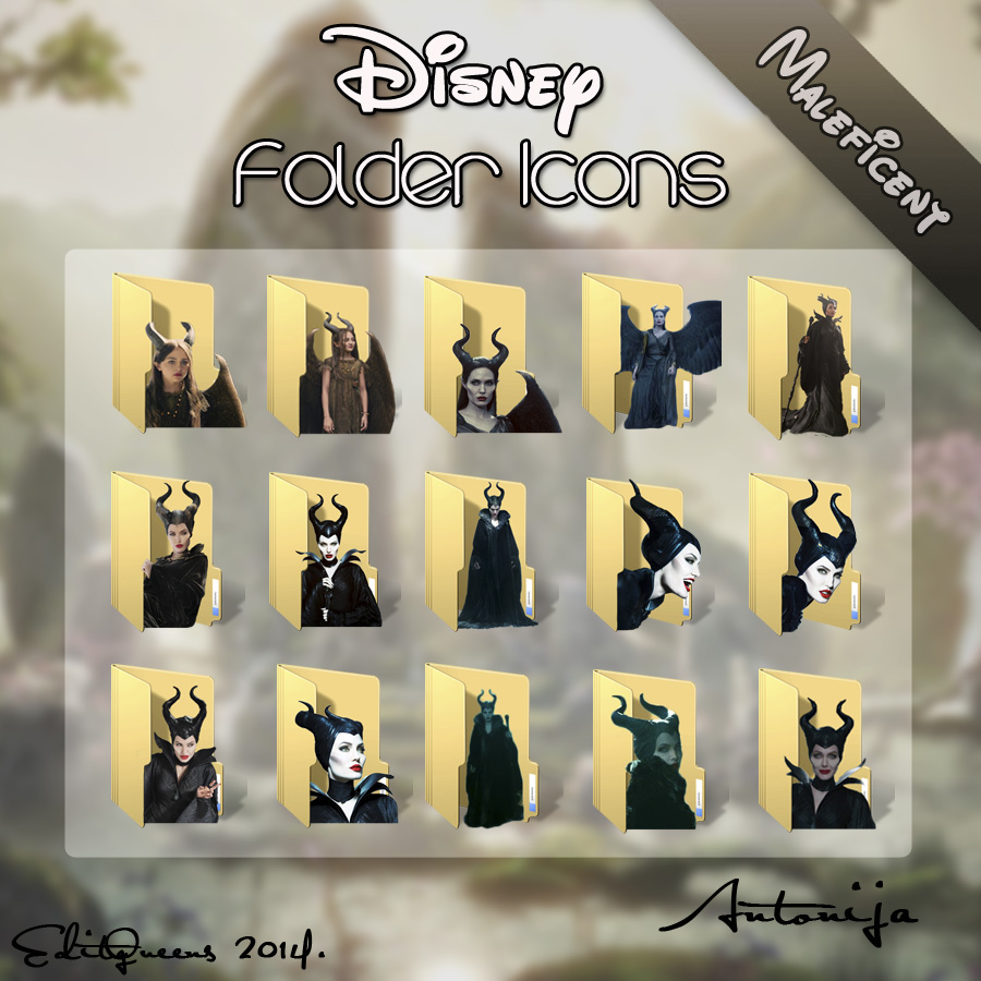 Disney Folder Icons - Maleficent 2014.