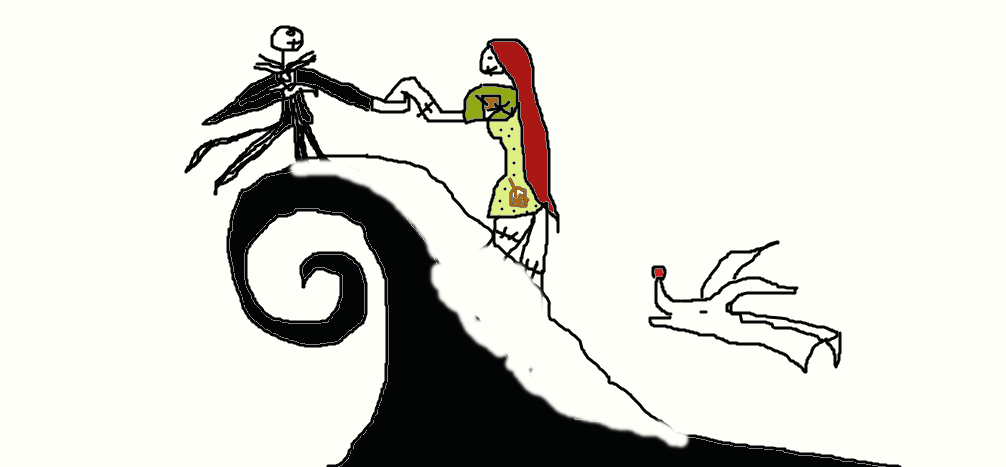 Jack and Sally and Zero by HessianvsV on DeviantArt