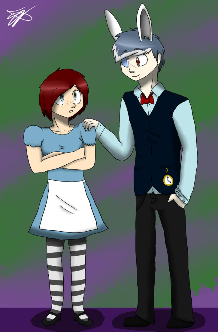 Alice and the White Rabbit by RaptorFight on DeviantArt