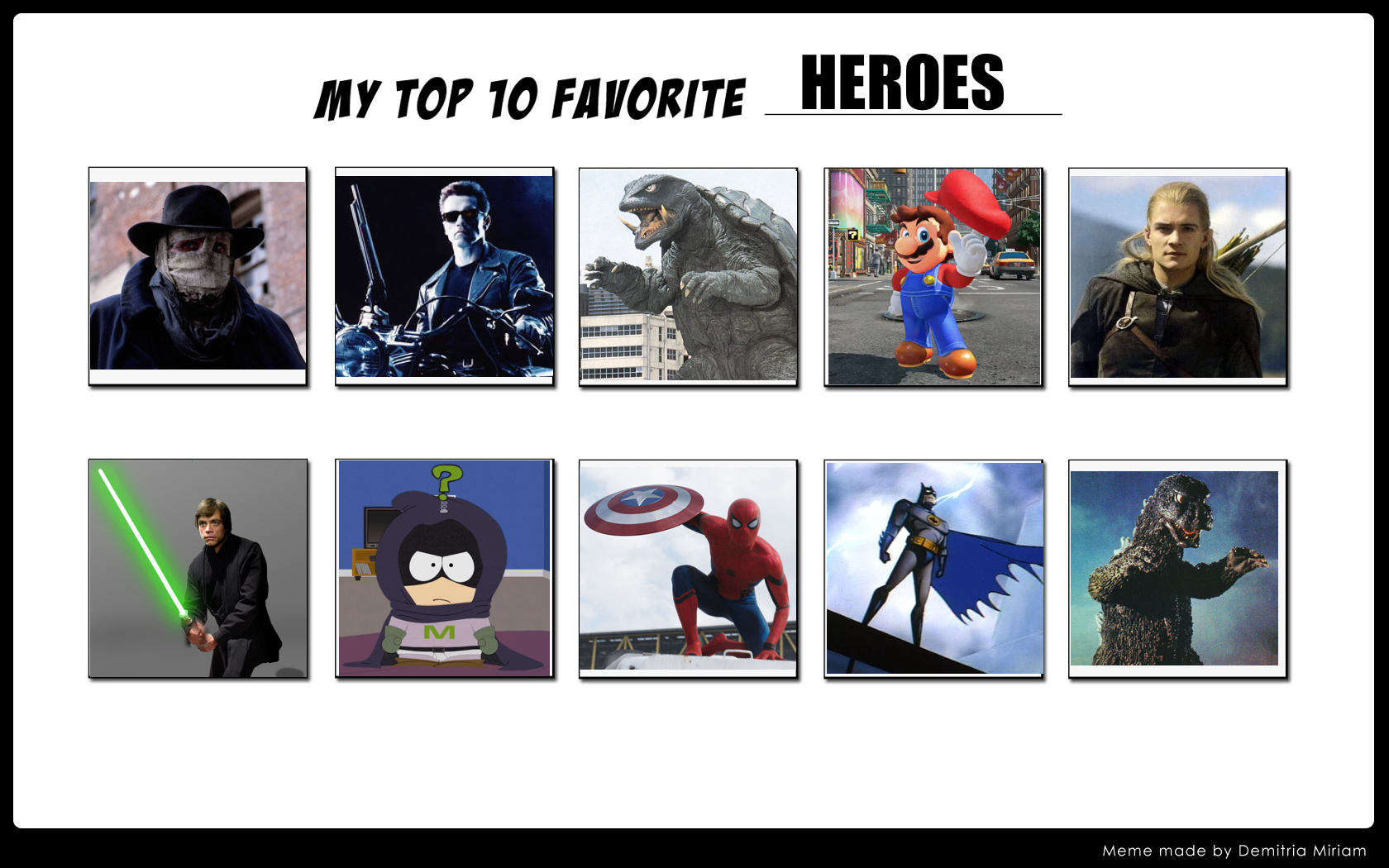 My Top 10 Favorite Heroes (Update) by SP-Goji-Fan on DeviantArt