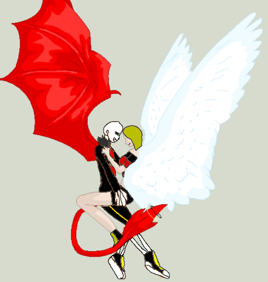 The Angel and The Devil by UnderfellSamantha34 on DeviantArt