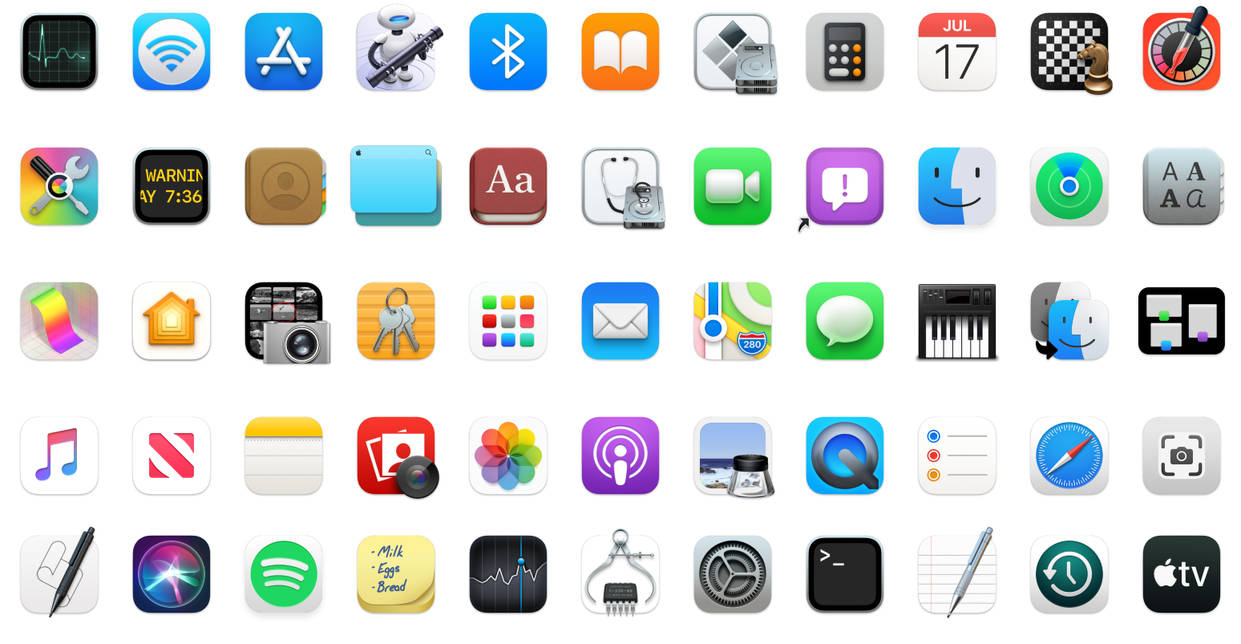 Macos Big Sur Apps Icons By Protheme On Deviantart