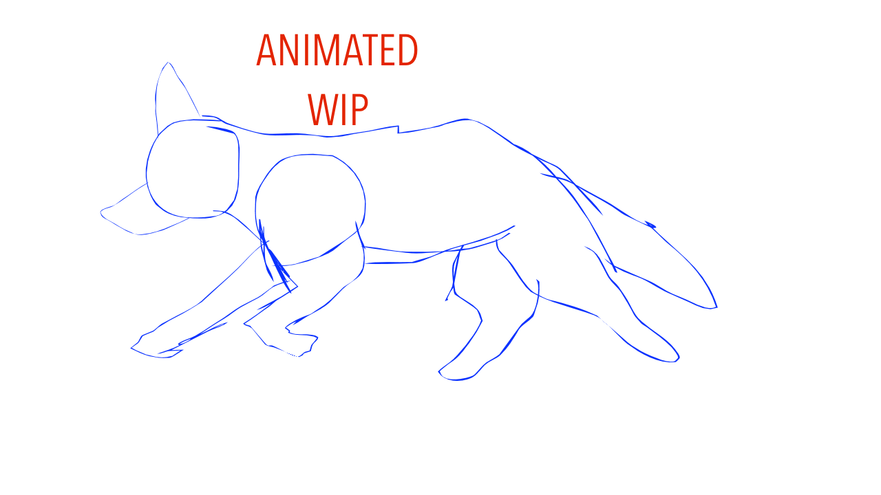 Wolf Run Cycle WIP (Animated) by Quill-Works on DeviantArt