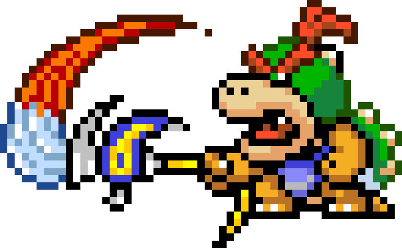 bowser jr.+paintbrush by brotonic on DeviantArt
