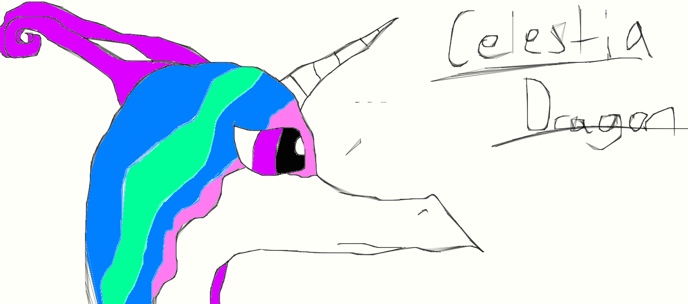 Celestia dragon by CreepyPastadragon on DeviantArt