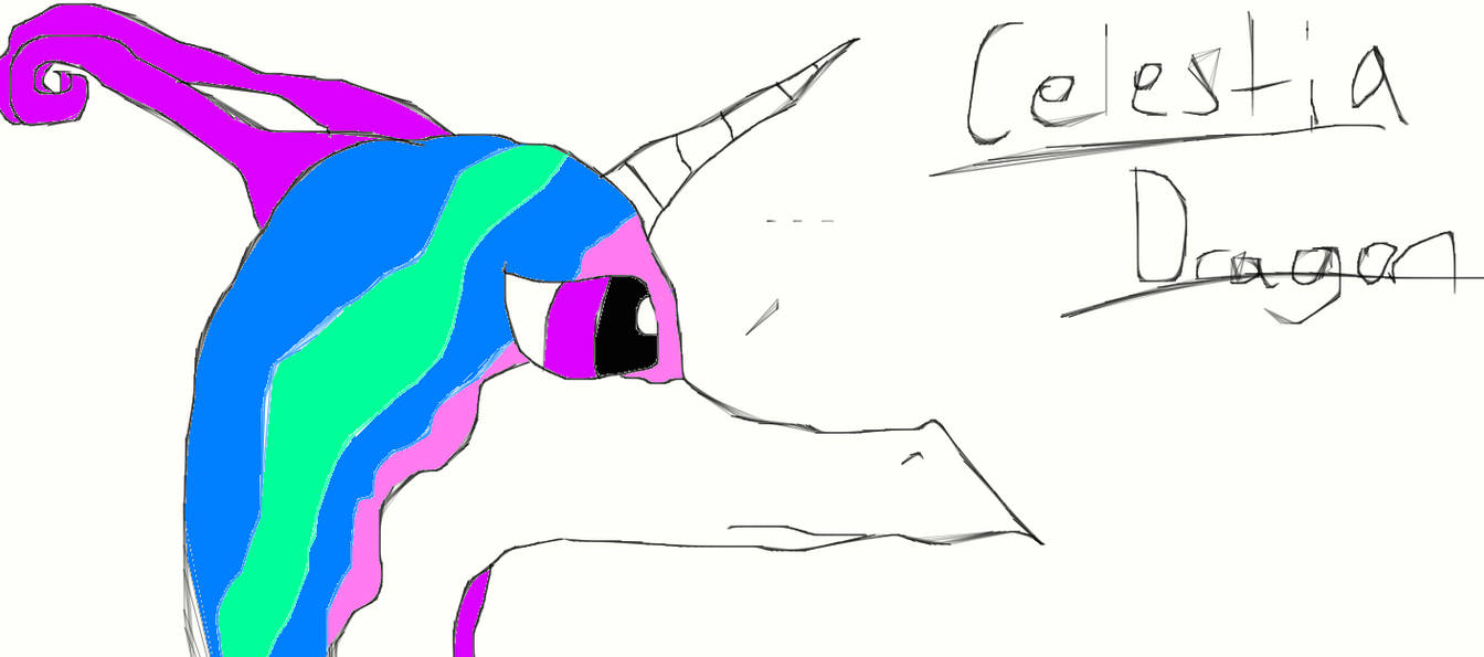 Celestia dragon by CreepyPastadragon on DeviantArt