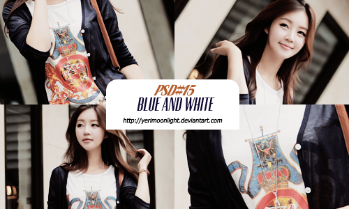 PSD#15 Blue And White