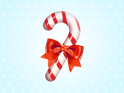 candy cane icon - free psd