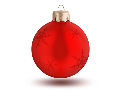 christmas ornament and illustration - free psd