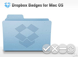 Dropbox badges for Mac OS X