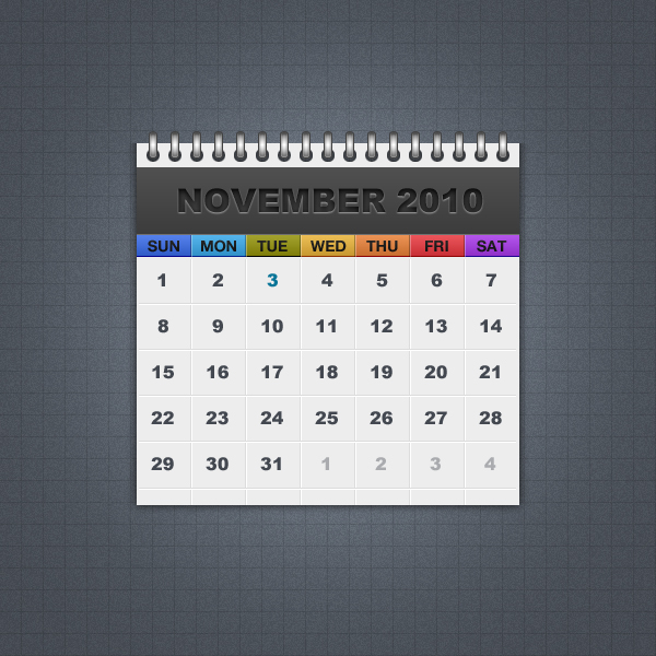 Freebie 01: Calendar