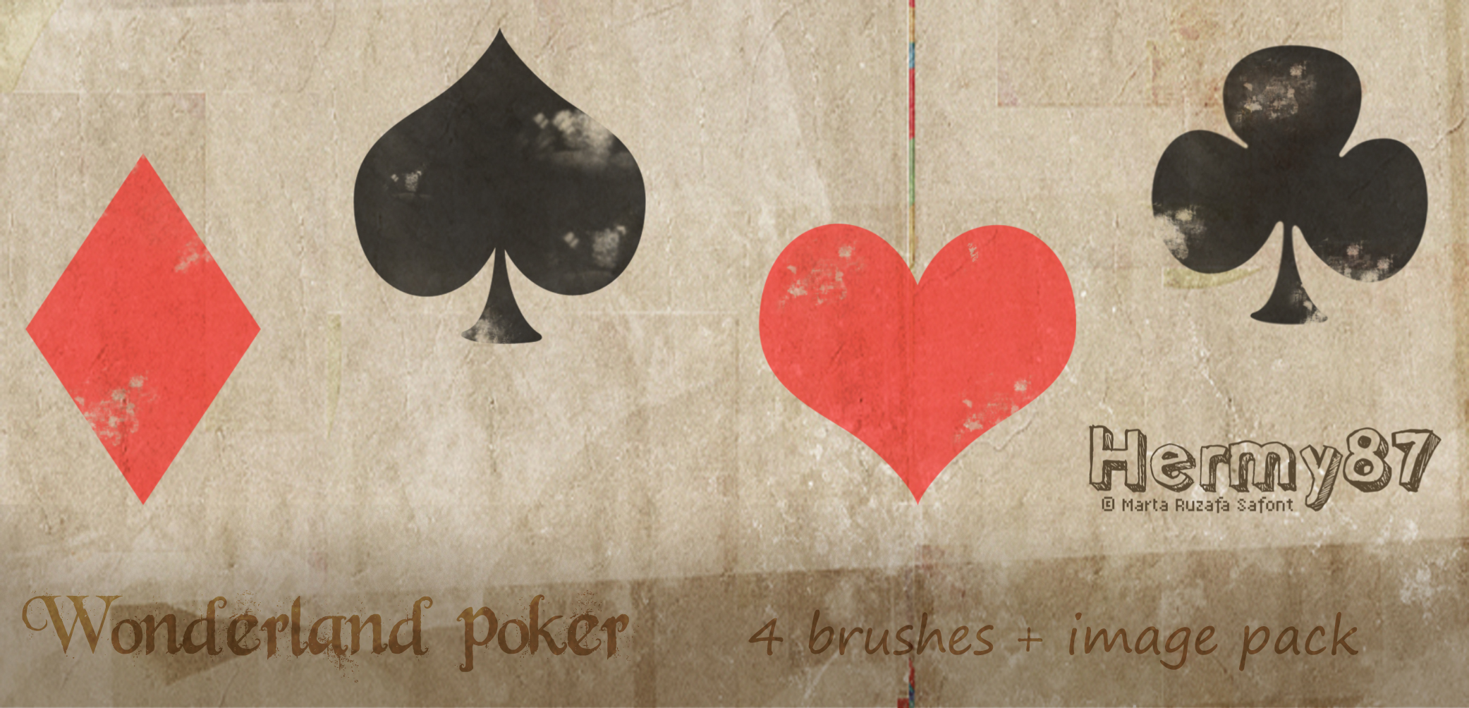 Wonderland poker brushes by Hermy87 on DeviantArt