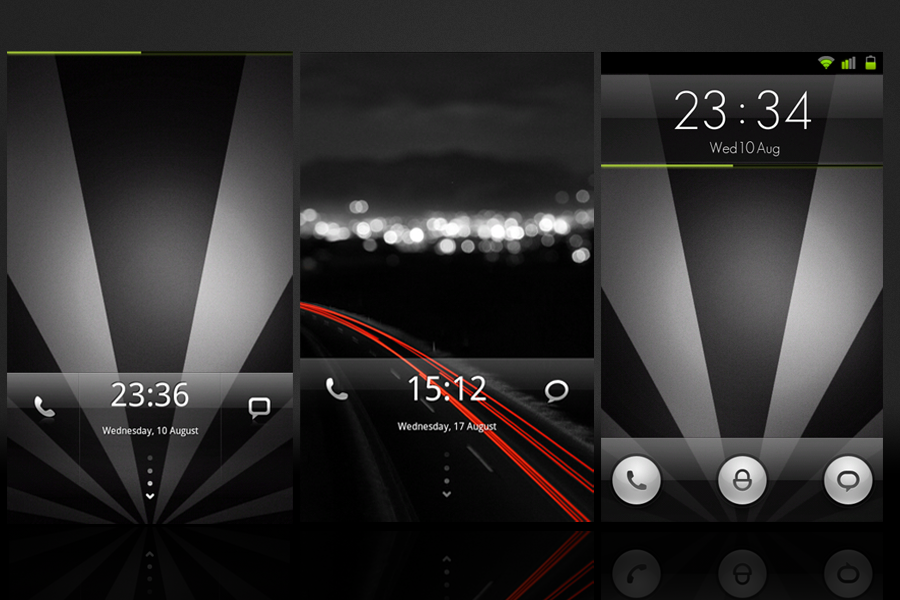 Three MIUI Widgetlocker themes