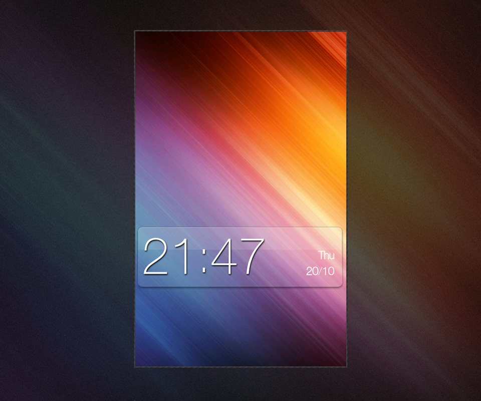 GlassClock Skin for mClock