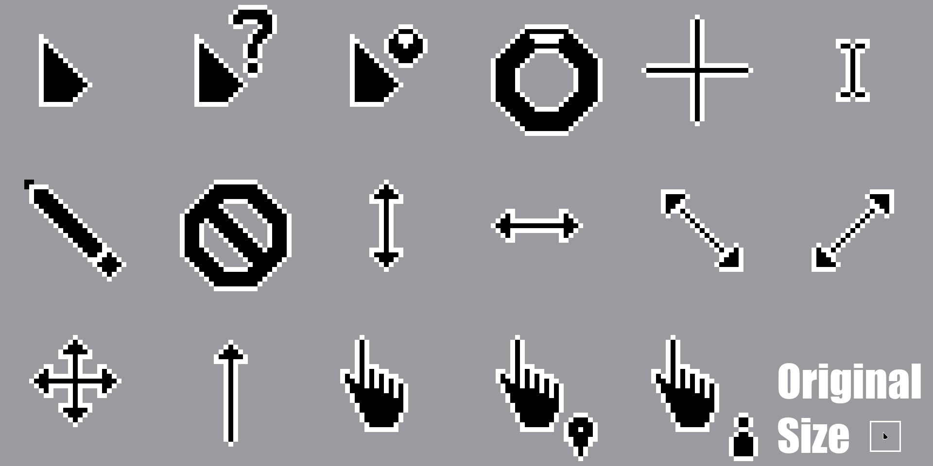 Pixel Lua Dark Cursors by AnotherYaros on DeviantArt