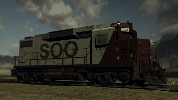 1963 Soo Line RR 703 Renders