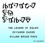 Botw Sheikah Font By Sarinilli On Deviantart