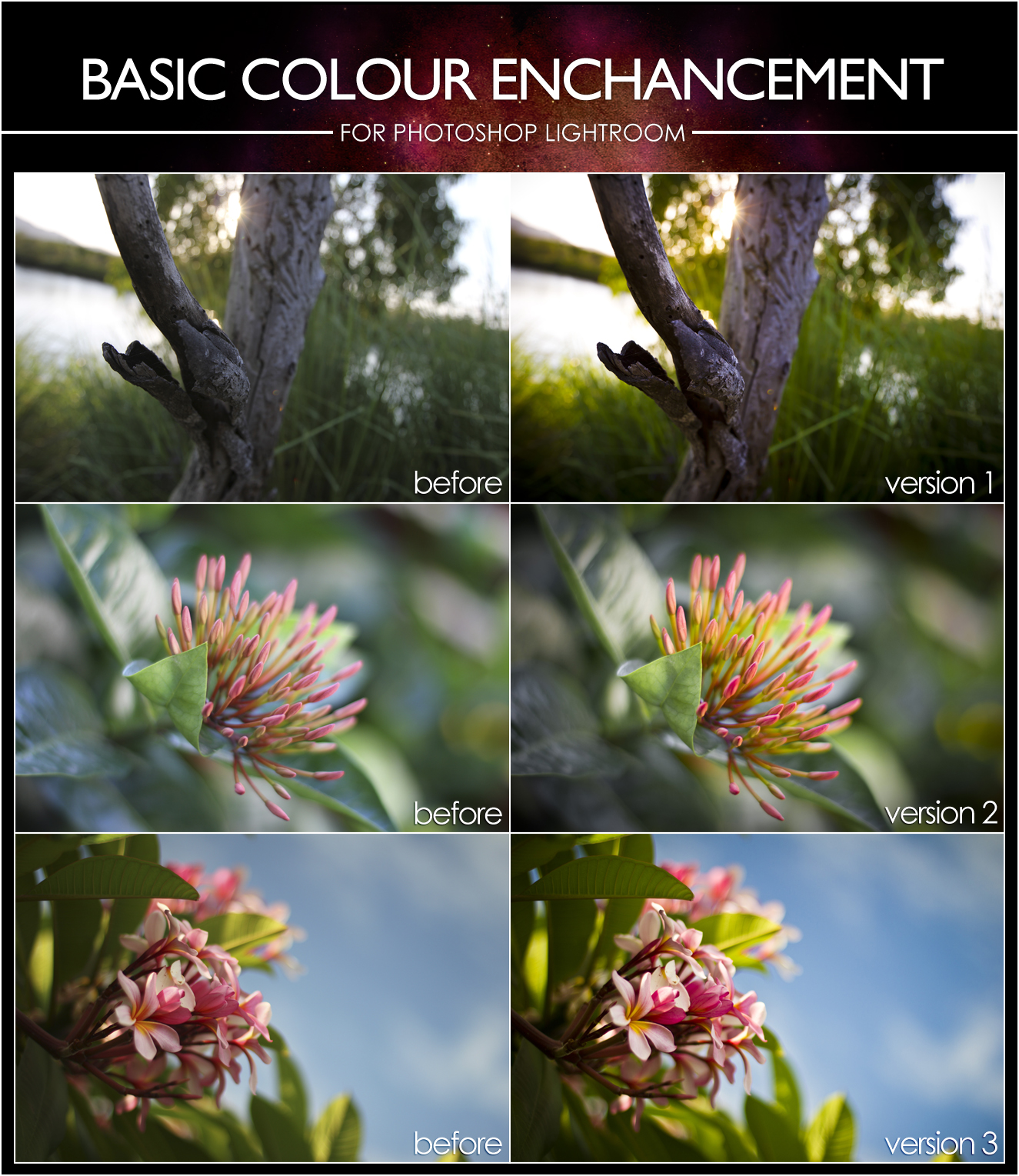 Basic Colour Enhance Presets - For Lightroom by InfuzedMedia