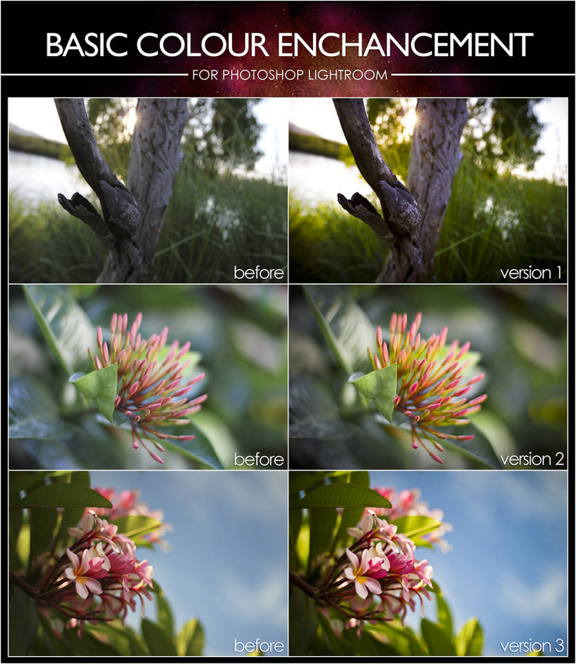 Basic Colour Enhance Presets - For Lightroom by InfuzedMedia