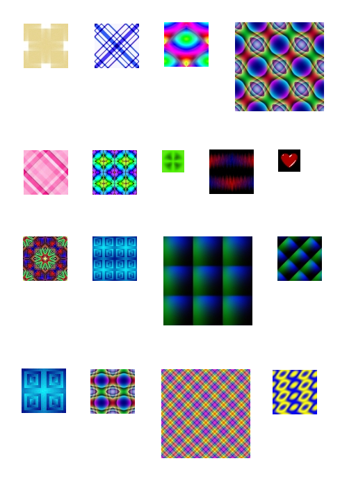 GIMP Patterns: Colorful Tiles