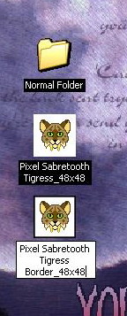 Icons for Folder ~Pixel Sabertooth Tigress 48x48~ by Snega-re ...