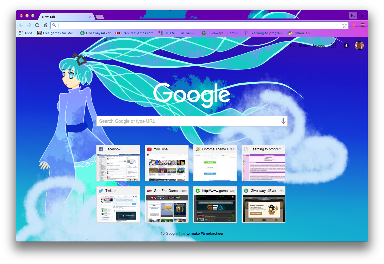 Miku chrome theme by Lucifete on DeviantArt